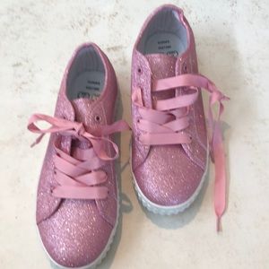Dunnes stores pink sparkly sneakers worn once
